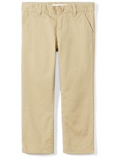 Girl's Flat Front Uniform Chino Pant