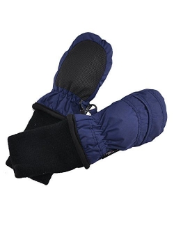 SnowStoppers Kid's Waterproof Stay On Winter Nylon Mittens Extra Small - No Thumbs