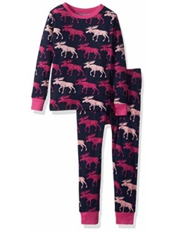 Little Blue House by Hatley Girls' Long Sleeve Printed Pajama Sets