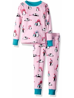 Little Blue House by Hatley Girls' Long Sleeve Printed Pajama Sets