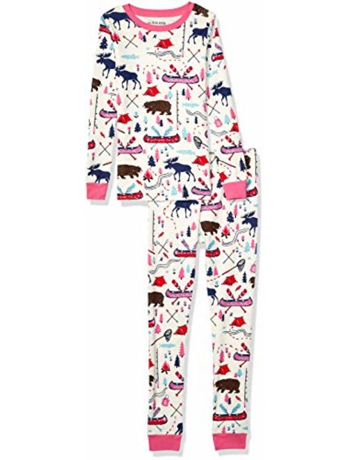 Little Blue House by Hatley Girls' Long Sleeve Printed Pajama Sets