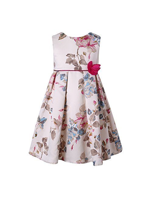 Richie House Girls' Sweet Flower Dress Size 2-12Y RH2218