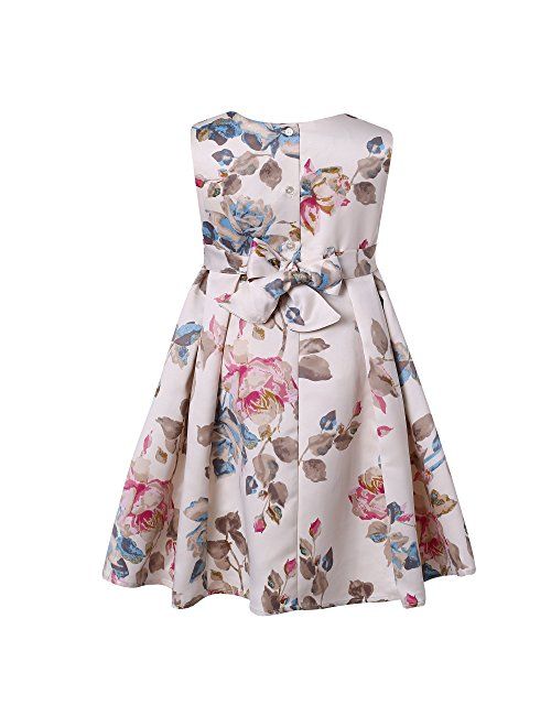 Richie House Girls' Sweet Flower Dress Size 2-12Y RH2218