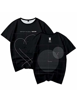 JUNG KOOK Kpop BTS 3D Print T-Shirt SUGA J-Hope Jimin JIN V Couple Shirt