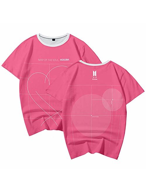 JUNG KOOK Kpop BTS 3D Print T-Shirt SUGA J-Hope Jimin JIN V Couple Shirt