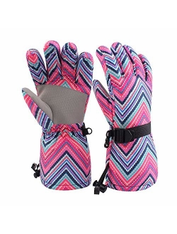 Kids Winter Snow Gloves for Boys Girls Waterproof Ski Toddler Baby Mittens Outdoor for Teens 6-14T