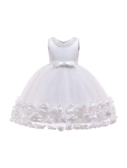 2-10T Big Little Girl Ball Gown Short Lace Flower Tulle Prom Dresses for Wedding Party Evening Dance