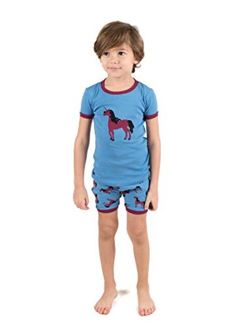 Leveret Kids & Toddler Pajamas Boys Shorts 2 Piece Pjs Set 100% Cotton Sleepwear (2-10 Years)