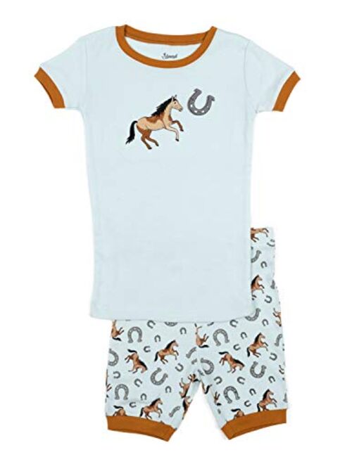 Leveret Kids & Toddler Pajamas Boys Shorts 2 Piece Pjs Set 100% Cotton Sleepwear (2-10 Years)