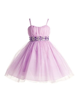 Joy Kids - 4 Colors - Girls Ruched Tulle Special Occasion Party Dress Sizes 2-20