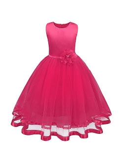 Mary ye Girls' Wedding Party Tulle Ruffle Dress Girl Pageant Tutu Dress