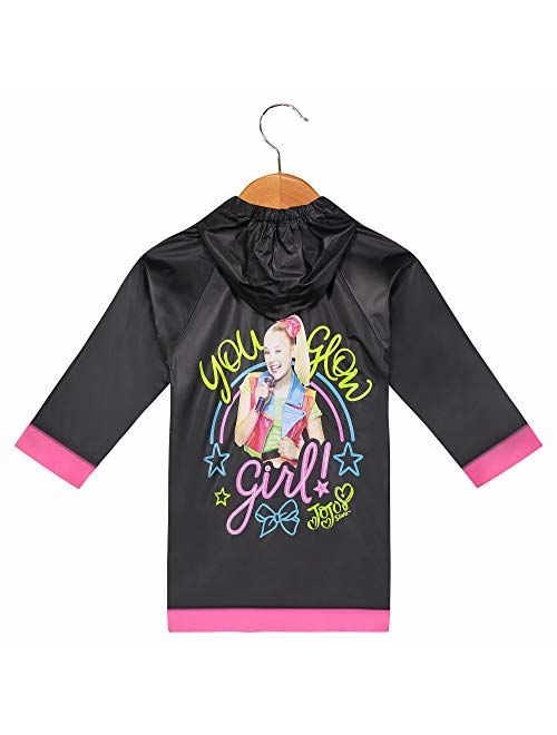 Nickelodeon Little Girls` JoJo Siwa Waterproof Rain Slicker, Size Small 2/3 Medium 4/5 and Large 6/7