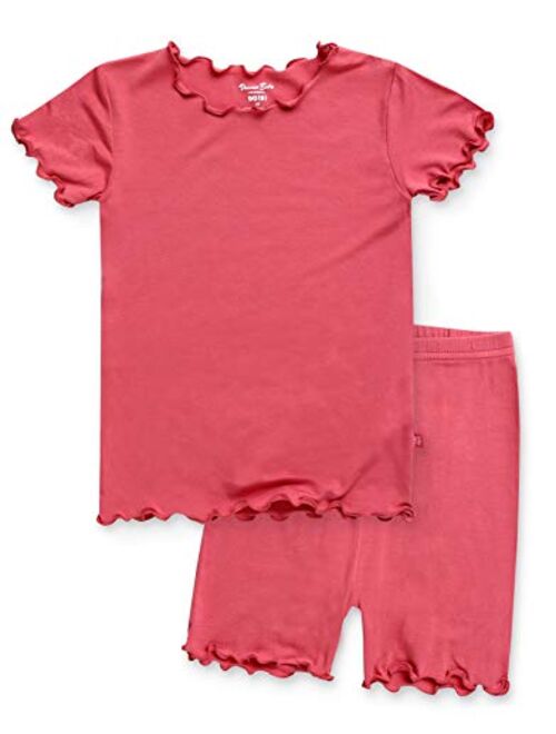 VAENAIT BABY 12M-8 Toddler Kids Girls Boys Solid Short Soft Shirring Viscos Cool Warm Fabric Outfits Outwear 2pcs Set