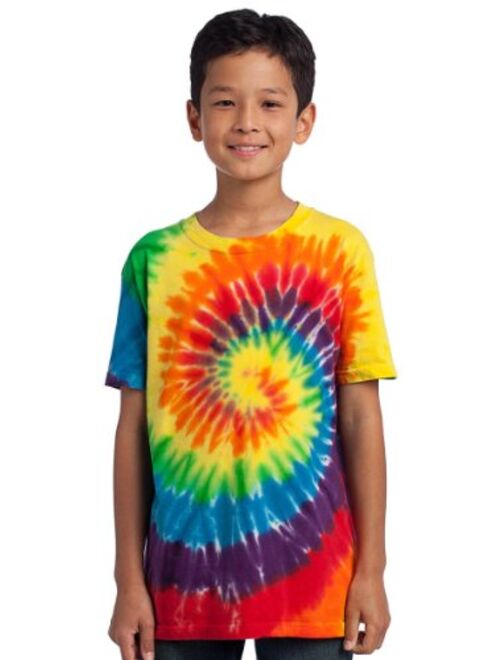 Port & Company Boys' Essential Tie Dye Tee