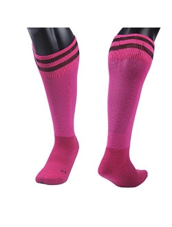 Lian LifeStyle Women's 1 Pair Knee High Sports Socks for Baseball/Soccer Size M