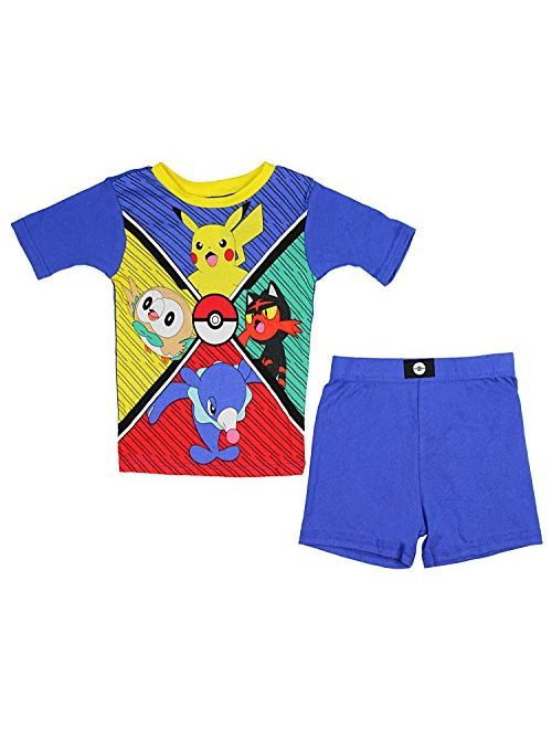 Pokemon Boys' Pikachu 4-Piece Cotton Pajama Set