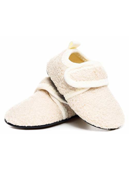 SLEVEL Toddler Boys Girls House Socks Slippers Little Kids Lightweight Indoor Home Shoes