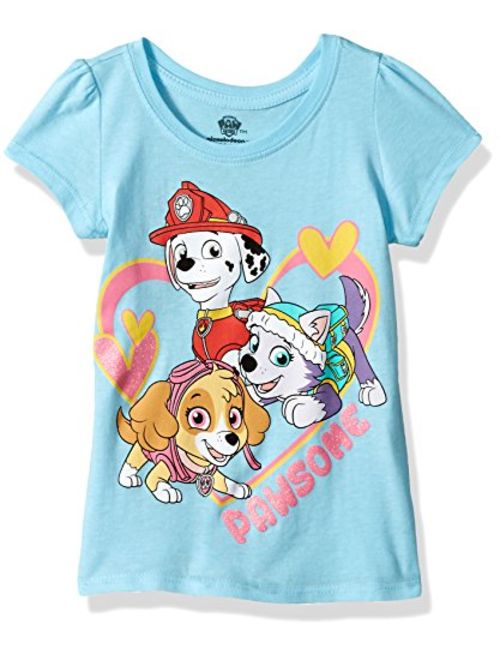 Paw Patrol Girls Short Sleeve Tee Shirt