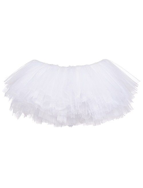 My Lello Big Girls 10-Layer Short Ballet Tulle Tutu Skirt (4T-10yr)