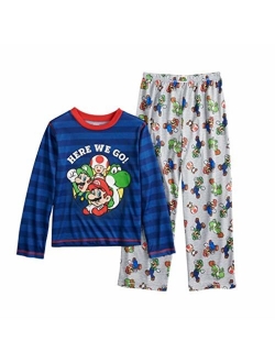 Nintendo Boy's Super Mario 2-Piece Pajama Set