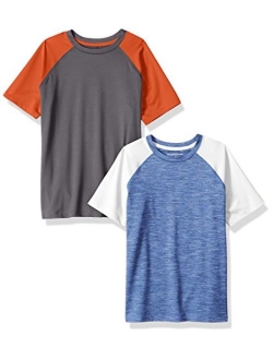 Boys 2-Pack Short-Sleeve Raglan Active Tee