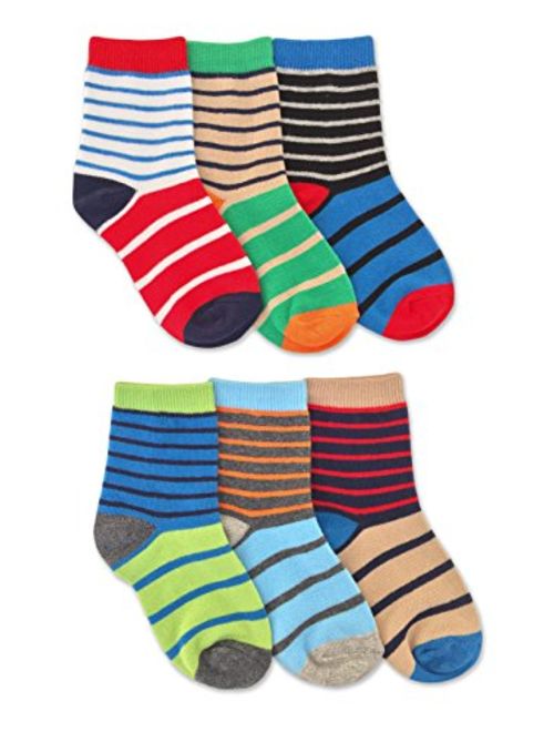 Jefferies Socks Boys Fashion Crew Socks 6 Pair Pack