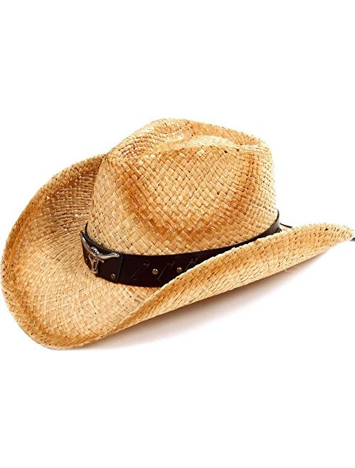 Simplicity Kid's Costume Party Cowboy Straw Hat with Decorated Headband