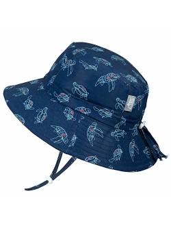 JAN & JUL Kids' GRO-with-Me Quick-Dry Sun-Hat for Boys with 50+UPF Protection, Packable