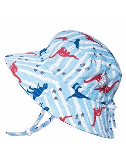 JAN & JUL Kids' GRO-with-Me Quick-Dry Sun-Hat for Boys with 50+UPF Protection, Packable