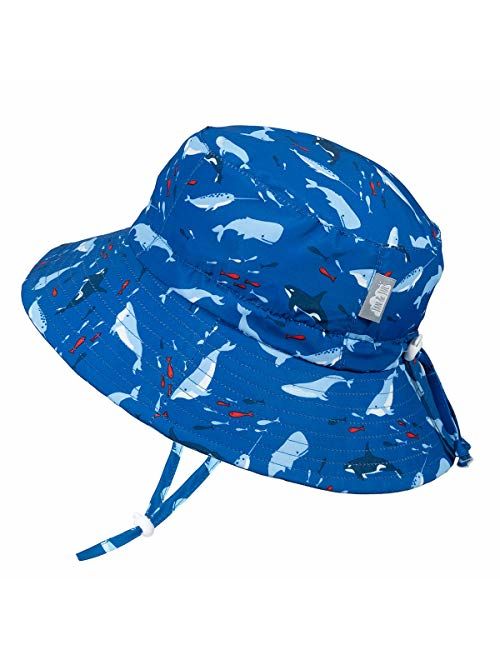 JAN & JUL Kids' GRO-with-Me Quick-Dry Sun-Hat for Boys with 50+UPF Protection, Packable