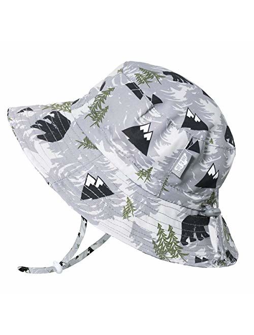 JAN & JUL Kids' GRO-with-Me Quick-Dry Sun-Hat for Boys with 50+UPF Protection, Packable