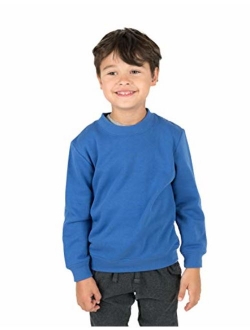 Kids & Toddler Sweatshirt Boys Girls Long Sleeve Shirt Variety of Colors (Size 2-14 Years)