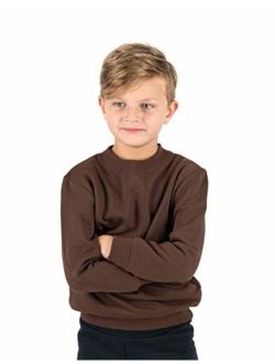 Kids & Toddler Sweatshirt Boys Girls Long Sleeve Shirt Variety of Colors (Size 2-14 Years)