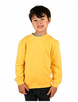 Kids & Toddler Sweatshirt Boys Girls Long Sleeve Shirt Variety of Colors (Size 2-14 Years)