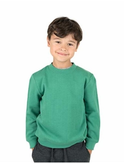 Kids & Toddler Sweatshirt Boys Girls Long Sleeve Shirt Variety of Colors (Size 2-14 Years)