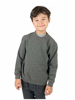 Kids & Toddler Sweatshirt Boys Girls Long Sleeve Shirt Variety of Colors (Size 2-14 Years)