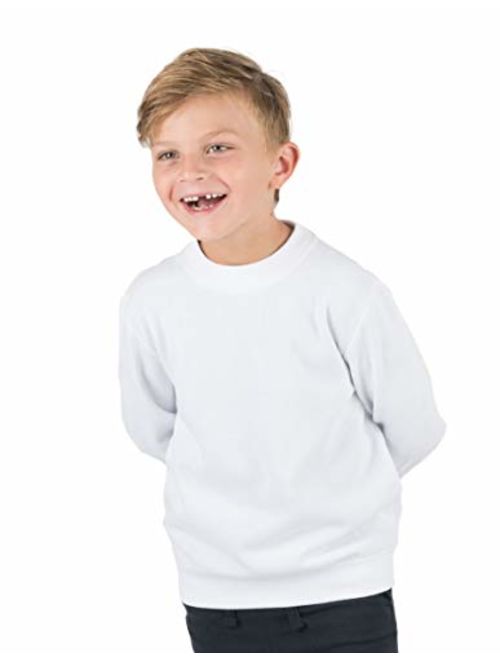 Leveret Kids & Toddler Sweatshirt Boys Girls Long Sleeve Shirt Variety of Colors (Size 2-14 Years)