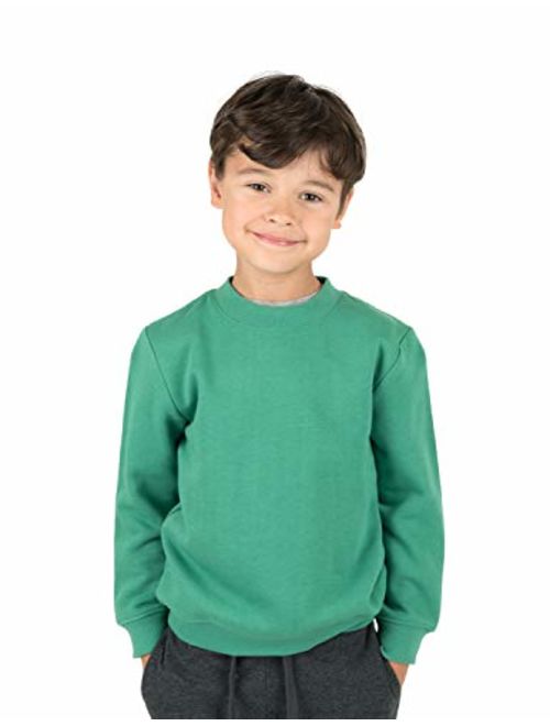 Leveret Kids & Toddler Sweatshirt Boys Girls Long Sleeve Shirt Variety of Colors (Size 2-14 Years)