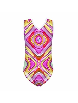 ORGYPET Girl's One Piece Swimsuit Swimwear Beach Bathing Kids Monokini V-Neck Suit 3-14 Years