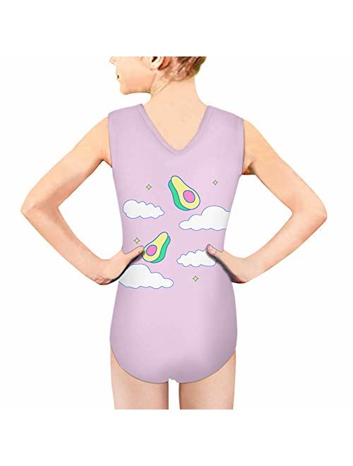 ORGYPET Girl's One Piece Swimsuit Swimwear Beach Bathing Kids Monokini V-Neck Suit 3-14 Years