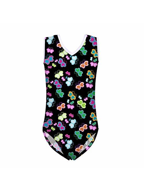 ORGYPET Girl's One Piece Swimsuit Swimwear Beach Bathing Kids Monokini V-Neck Suit 3-14 Years