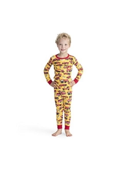 Boys' Organic Cotton Long Sleeve Printed Pajama Sets