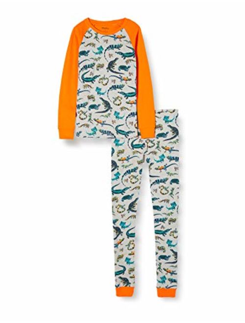 Hatley Boys' Organic Cotton Long Sleeve Printed Pajama Sets