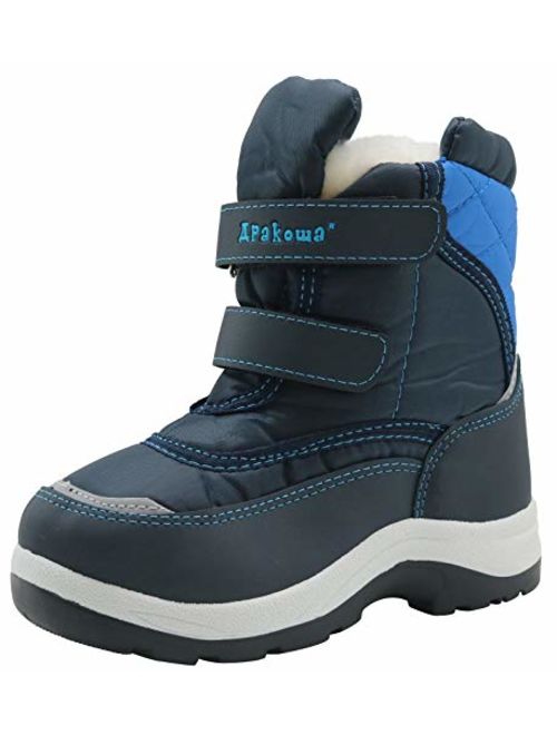 Apakowa Kid's Boys Winter Snow Boots (Toddler/Little Kid)