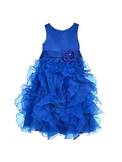 Dressy Daisy Girls Ruffle Flower Girl Dresses Pageant Gown Party Communion Dress