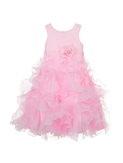 Dressy Daisy Girls Ruffle Flower Girl Dresses Pageant Gown Party Communion Dress