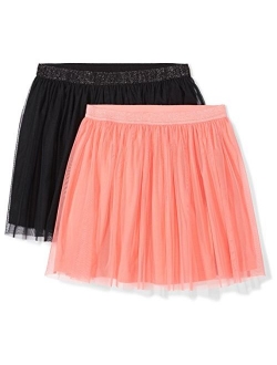 Amazon Brand - Spotted Zebra Girl's Toddler & Kid's 2-Pack Tutu Skirts