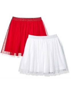 Amazon Brand - Spotted Zebra Girl's Toddler & Kid's 2-Pack Tutu Skirts
