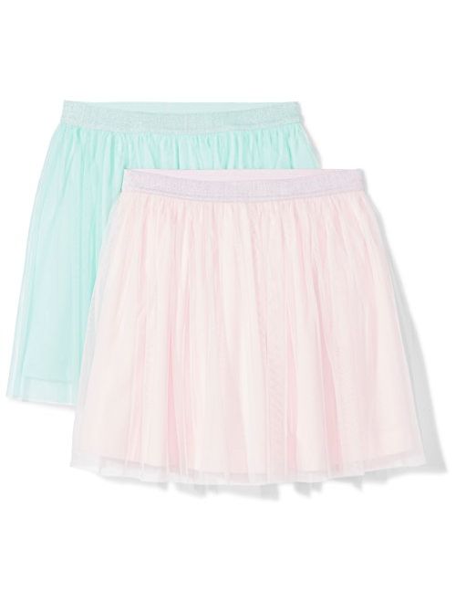 Amazon Brand - Spotted Zebra Girl's Toddler & Kid's 2-Pack Tutu Skirts