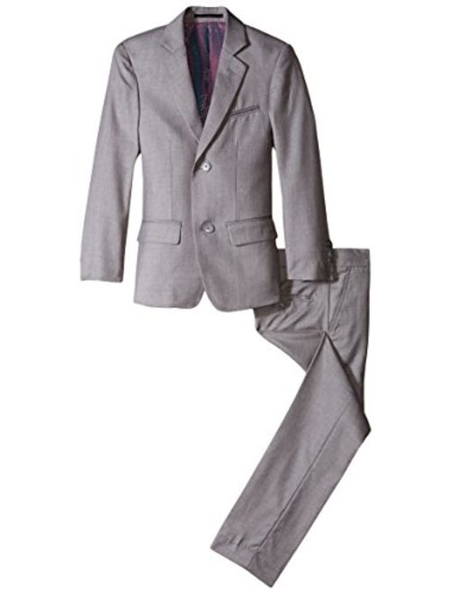 Isaac Mizrahi Big Boys' Slim Boys 2 Piece Cut Linen/Cotton Suit